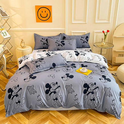 Bed Linen Mickey Mouse Bedding Duvet Cover Bed Sheet Pillowcases D600 - Lusy Store