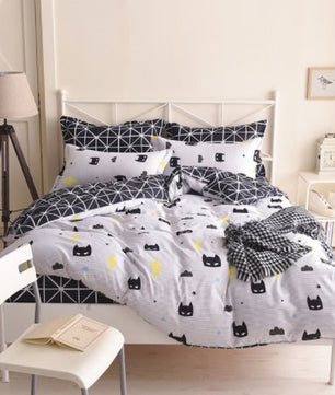 Bedding Sets Soft Kids Duvet Cover Set Quilt cover Bed Set Single King Queen Double Bedclothes Batman Mask - Lusy Store