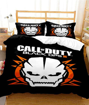 Black Bedding Set Call Of Duty Bedding Set Boy Bedroom Bed Linen D546 - Lusy Store