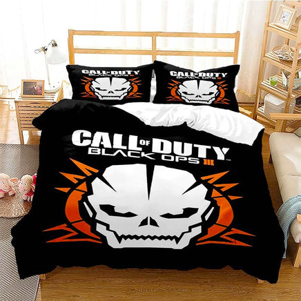 Black Bedding Set Call Of Duty Bedding Set Boy Bedroom Bed Linen D546 - Lusy Store