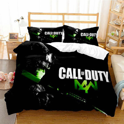 Black Bedding Set Call Of Duty Bedding Set Boy Bedroom Bed Linen D546 - Lusy Store