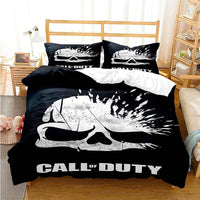 Black Bedding Set Call Of Duty Bedding Set Boy Bedroom Bed Linen D546 - Lusy Store