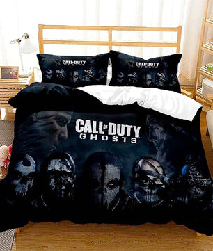 Black Bedding Set Call Of Duty Bedding Set Boy Bedroom Bed Linen D546 - Lusy Store