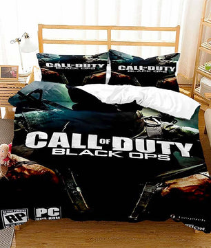 Black Bedding Set Call Of Duty Bedding Set Boy Bedroom Bed Linen D546 - Lusy Store