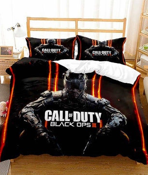 Black Bedding Set Call Of Duty Bedding Set Boy Bedroom Bed Linen D546 - Lusy Store