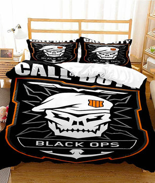 Black Bedding Set Call Of Duty Bedding Set Boy Bedroom Bed Linen D546 - Lusy Store