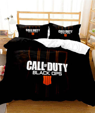 Black Bedding Set Call Of Duty Bedding Set Boy Bedroom Bed Linen D546 - Lusy Store