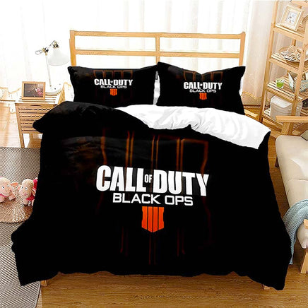 Black Bedding Set Call Of Duty Bedding Set Boy Bedroom Bed Linen D546 - Lusy Store