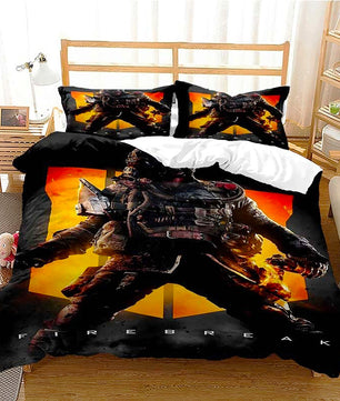 Black Bedding Set Call Of Duty Bedding Set Boy Bedroom Bed Linen D546 - Lusy Store