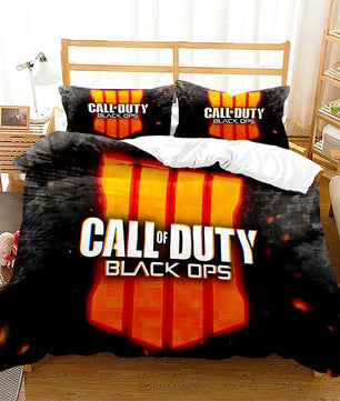 Black Bedding Set Call Of Duty Bedding Set Boy Bedroom Bed Linen D546 - Lusy Store