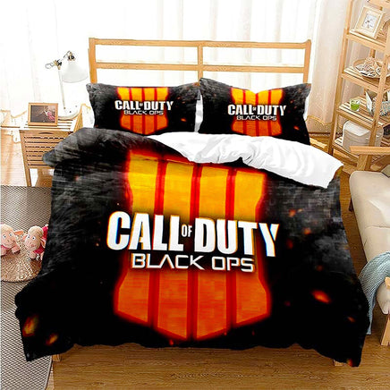 Black Bedding Set Call Of Duty Bedding Set Boy Bedroom Bed Linen D546 - Lusy Store