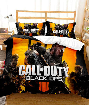 Black Bedding Set Call Of Duty Bedding Set Boy Bedroom Bed Linen D546 - Lusy Store