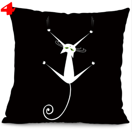 Black Climbing Cat Pillowcase - Lusy Store
