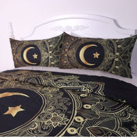 Black Dark Blue Bedding Set - Lusy Store