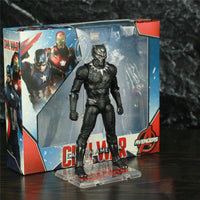 Black Panther Action Figure King Of Wakanda Legends Vibranium Shield Avenger Endgame Toys Doll Model - Lusy Store