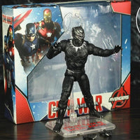 Black Panther Action Figure King Of Wakanda Legends Vibranium Shield Avenger Endgame Toys Doll Model - Lusy Store