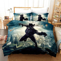 Black Panther Bedding Sets Queen King Size Bed Covers Bedspread 3D Bedroom Decor - Lusy Store