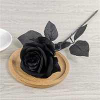 Black rose bouquet 10pcs artificial flower home party flower decor - Lusy Store LLC