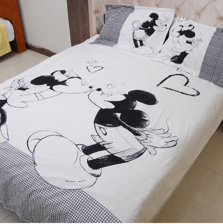 Black White Mickey Mouse Bedding Set - Lusy Store