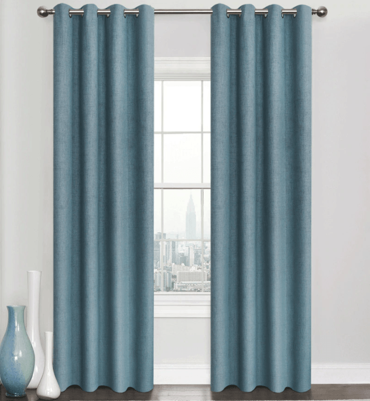 Blackout Curtains For Kitchen Bedroom Window Curtains Treatment Solid Water Proof - Lusy Store