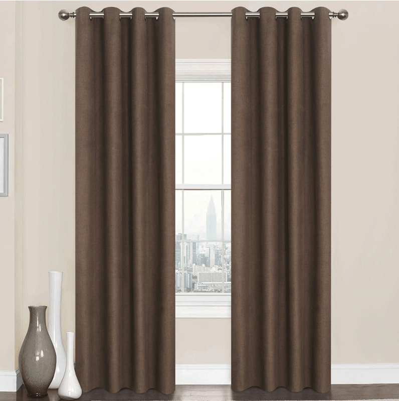 Blackout Curtains For Kitchen Bedroom Window Curtains Treatment Solid Water Proof - Lusy Store