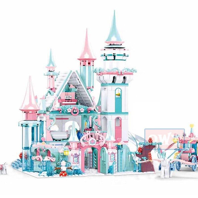 Block Castle 1314pcs Snow World Series Building Blocks Bricks Toys Girl Friend Christmas Gifts - Lusy Store