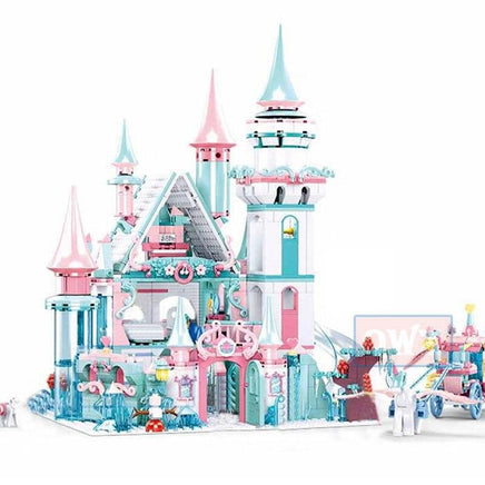 Block Castle 1314pcs Snow World Series Building Blocks Bricks Toys Girl Friend Christmas Gifts 1314 pcs