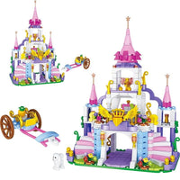 Block Castle 731 Pcs Princess Series Castle Building Blocks Educational Toys For Children 500 pcs + doll