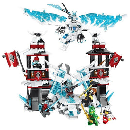 Block Castle 849pcs Ninja Castle Of Forsaken Emperor Truck Model Building Compatible Lego 70678 Kids Toy 849 pcs