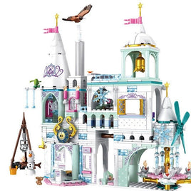 Block Castle Friends Ice Princess Elsas Castle Building Block Brick Toys for Girls 725pcs