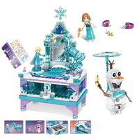 Block Castle Lepining Blocks Series Jewellery Ice Castle Snow Figures Toys For Girl BLM with box