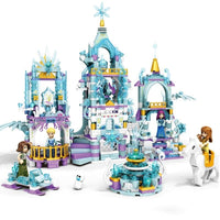 Block Castle Lepining Blocks Series Jewellery Ice Castle Snow Figures Toys For Girl BLL with box