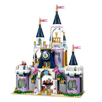Block Castle Princess Castle Building Block Bricks Lepining Friends Girls Toys Purple