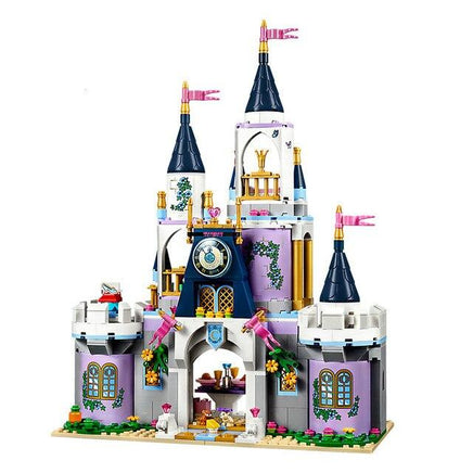 Block Castle Princess Castle Building Block Bricks Lepining Friends Girls Toys Purple