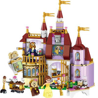 Block Castle Princess Castle Building Block Bricks Lepining Friends Girls Toys Pink
