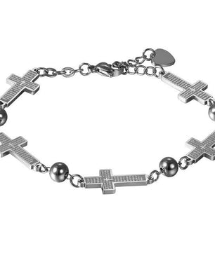 Body Jewelry Faith Christian Stainless Steel Men Cross Bracelets - Lusy Store