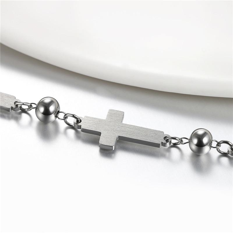 Body Jewelry Faith Christian Stainless Steel Men Cross Bracelets - Lusy Store