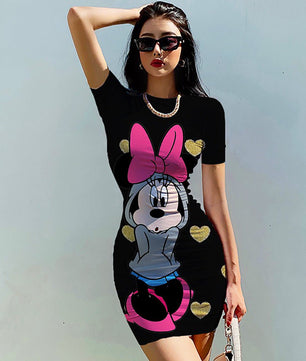 Bodycon Dresses Sexy Club Dress Evening Women Slim Mini Dress D501 - Lusy Store