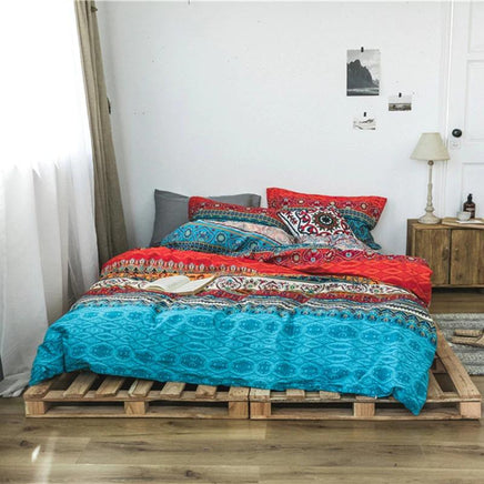Boho Bedding Cotton 3D Comforter Luxury Boho Bedlinen Bedspread - Lusy Store