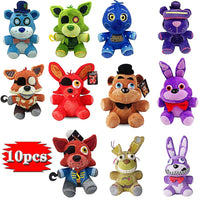 Bonnie Plush 10pcs FNAF Stuffed & Plush Animals 7inch Birthday Christmas Gifts For Kids - Lusy Store LLC