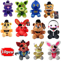 Bonnie Plush 10pcs FNAF Stuffed & Plush Animals 7inch Birthday Christmas Gifts For Kids - Lusy Store LLC