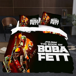 Book Of Boba Fett Star Wars Bedding Black Duvet Covers Twin Full Queen King Bed Set LS22695 - Lusy Store
