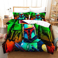 Book Of Boba Fett Star Wars Bedding Green Duvet Covers Twin Full Queen King Bed Set LS22691 - Lusy Store