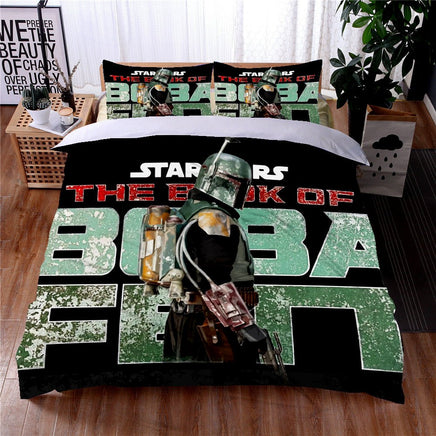 Book Of Boba Fett Star Wars Bedding Green Duvet Covers Twin Full Queen King Bed Set LS22693 - Lusy Store
