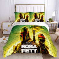 Book Of Boba Fett Star Wars Bedding Green Duvet Covers Twin Full Queen King Bed Set LS22696 - Lusy Store