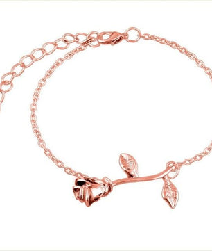 Bracelet Rose Pendant Wristlet Bracelets Alphabet - Lusy Store