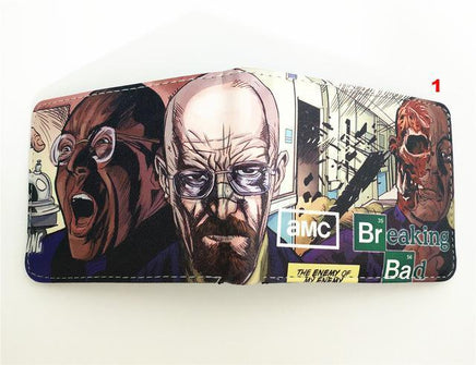 Breaking Bad Men Wallet Faux Leather Zipper Coin Purse 01