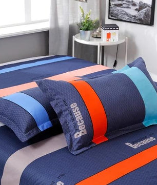 Brief Style Stripe Duvet Cover Bed Sheet Bed Linings Kids Bedding Sets Twin/Full/Queen/King Size - Lusy Store