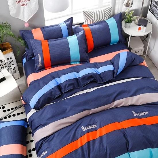 Brief Style Stripe Duvet Cover Bed Sheet Bed Linings Kids Bedding Sets Twin/Full/Queen/King Size - Lusy Store
