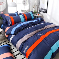 Brief Style Stripe Duvet Cover Bed Sheet Bed Linings Kids Bedding Sets Twin/Full/Queen/King Size